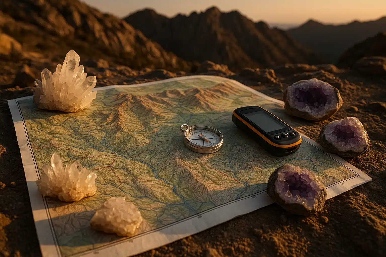 Mastering Topographic Maps for Successful Mineral Prospecting and Crystal Hunting